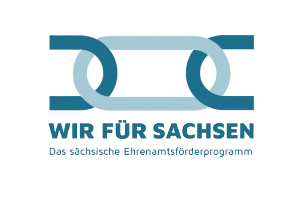Logo „Wir für Sachsen – Das sächsische Ehrenamtsförderprogramm“